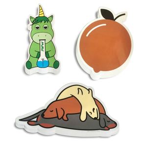 Autocollant personnalisé découpé à la forme, en vinyle imperméable, imprimé, pour produits alimentaires, fabriqué en Chine - Product Image 4