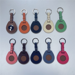 Étui en cuir portable antichoc avec anneau magnétique compatible pour <span class=keywords><strong>AirTag</strong></span> Tracker - Product Image 5