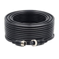 Interconnexion des systèmes d'automatisation Câble moulé par extension à 4 positions Connecteur droit à code A Câble m12 à 4 broches