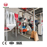 Granulés, flocons, déchets de PEHD, PEBD, PEBDL, PMMA certifiés CE, broyeur de plastique, disque de broyage, type de broyeur, machine de broyage