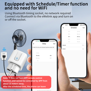 SIXWGH <span class=keywords><strong>Programable</strong></span> Ewelink Smart Socket Timer Función Wi-Fi Controlado 16A EU Plug Bar Diseño Ahorro de energía No necesita red - Product Image 2