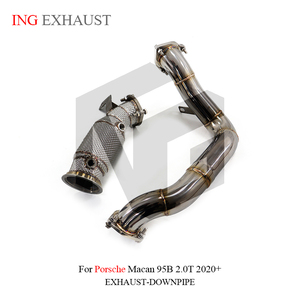 ING SS Downpipe y tubo delantero para el año 2014 a <span class=keywords><strong>2017</strong></span> Porsche <span class=keywords><strong>Macan</strong></span> 95B 2,0 T tuning escape con OPF - Product Image 6