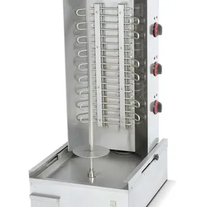 Supertise Vleesproduct Making Machines 3 Branders Gas Döner Kebab Machine Elektrische Gas Shoarma Doner Machine
