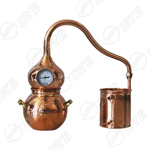 DYE copper alembic micro pot still distiller home use whiskey gin distillation