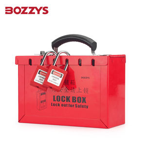 BOZZYS boîte de verrouillage de groupe Portable outil de verrouillage de sécurité Loto poignée pliable peut accueillir 12 <span class=keywords><strong>cadenas</strong></span> - Product Image 2