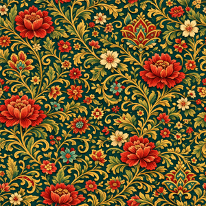 Tissu Popeline Floqué 100% Coton 73GSM Léger, Motifs Floraux Personnalisés Imprimés Numériquement, Style Années 80, Idéal pour Robes – Designs Personnalisés Acceptés - Product Image 1