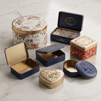 Échantillons Gratuits Disponibles : Boîtes Rectangulaires à Charnières en Métal pour Clés USB, Contenants de Rangement en Étain Recyclable de Qualité Alimentaire pour Matcha