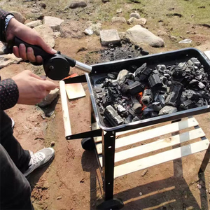 Wholesale Hand <b>BBQ</b> Fan Outdoor Air Blower Manual Crank Barbecue Picnic Camping <b>Tools</b> - Product Image 2