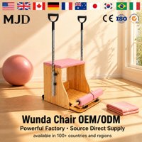Chaise de Pilates Wunda en bois de chêne, directement de l'usine, pour la vente en gros et les services de personnalisation de marque OEM/ODM, certifiée CE/SGS