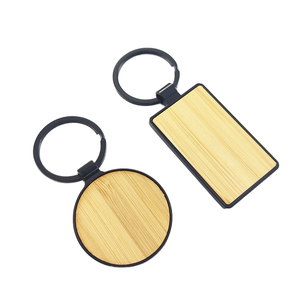 Chaveiro liga de zinco bambu Bamboo Black Bamboo Black Retangular Alloy Ecológico Natal Ocasiões Eletroforese Processada - Product Image 2