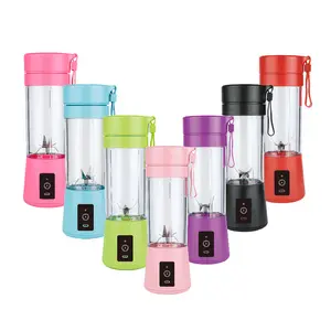 Licuadora de jugo recargable USB de 400ML CON MEZCLADOR de taza