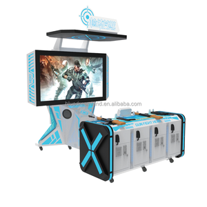 Nouveau design 9D VR gun fight hero Simulation Games machine 4 people online gun fight Shooting games for VR thempark - Product Image 1