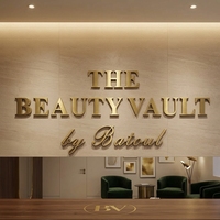 Lettres 3D en laiton brossé personnalisées, logo en métal doré satiné de luxe pour le bureau, la réception, la signalétique de la marque de l'entreprise