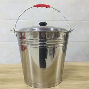 <span class=keywords><strong>Seau</strong></span> en acier inoxydable épaissi pour la maison avec couvercle, <span class=keywords><strong>seau</strong></span> multifonctionnel pour cuisine, bar, bière, avec poignée et couvercle - Product Image 3