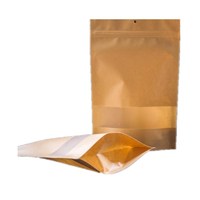 Bolsa de papel Kraft autosellante 100g/250g/500g Embalaje de bocadillos de frutas en conserva para Fideos de sushi Mango seco estampable para alimentos