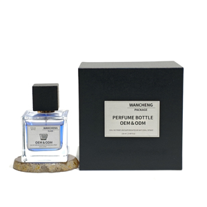 Bán buôn tùy chỉnh màu đen chai nước hoa 100ml vuông sang trọng nước hoa chai thủy tinh 30ml 50ml chai nước hoa bao bì với hộp - Product Image 3