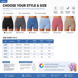CNSHELL Pantaloncini Fitness a Vita Alta Senza Cuciture, Elasticizzati in 4 Direzioni, Traspiranti, Anti-Squat, per Palestra, Yoga, Corsa e Uso Quotidiano - Product Image 6