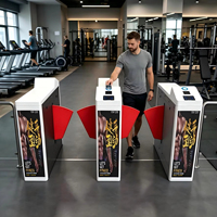 Barrière tournante RFID pour salle de sport en acier inoxydable 304, système de contrôle d'accès anti-écrêtlement pour entrée sécurisée