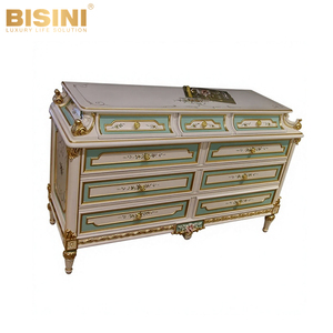 Raffinierte Handgefertigte Neun-Schubladen-<span class=keywords><strong>Kommode</strong></span> mit Handbemalten Blumenmuster, Französische 9-Schubladen-<span class=keywords><strong>Kommode</strong></span> für Elegantes Schlafzimmer - Product Image 1