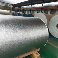 Tissu non tissé moderne écologique de 20 mm, résistant au feu, isolant thermique à l'oxygène, texture écorce d'orange, feuille d'aluminium scellée
