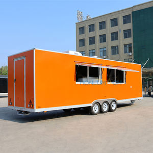 होनलू स्टेनलेस स्टील विंटेज मोबाइल फूड ट्रेलर कॉफी वैन हॉटडॉग कार्ट स्नैक फूड कैंडी पूरी तरह से सुसज्जित जंग प्रतिरोधी - Product Image 5