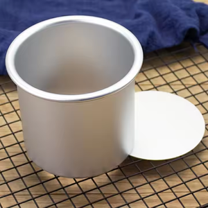 <span class=keywords><strong>Precio</strong></span> al por mayor altura profunda 4 5 6 7 8 10 pulgadas redondo de aluminio gasa pastel molde Metal pastel pan lata Pan con fondo extraíble - Product Image 4