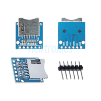 Papan ekspansi penyimpanan kartu SD mikro Mini/kartu TF modul pelindung memori kartu TF SD mikro antarmuka SPI dengan pin