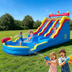 Scivoli d'Acqua Gonfiabili per Bambini, Divertimento per il Giardino di Casa - Product Image 1