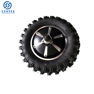 Baja velocidad alto par 59N. M 11 pulgadas 11*4,00-6 Motor de cubo de <span class=keywords><strong>carretilla</strong></span> de engranajes <span class=keywords><strong>con</strong></span> doble <span class=keywords><strong>eje</strong></span> - Product Image 3