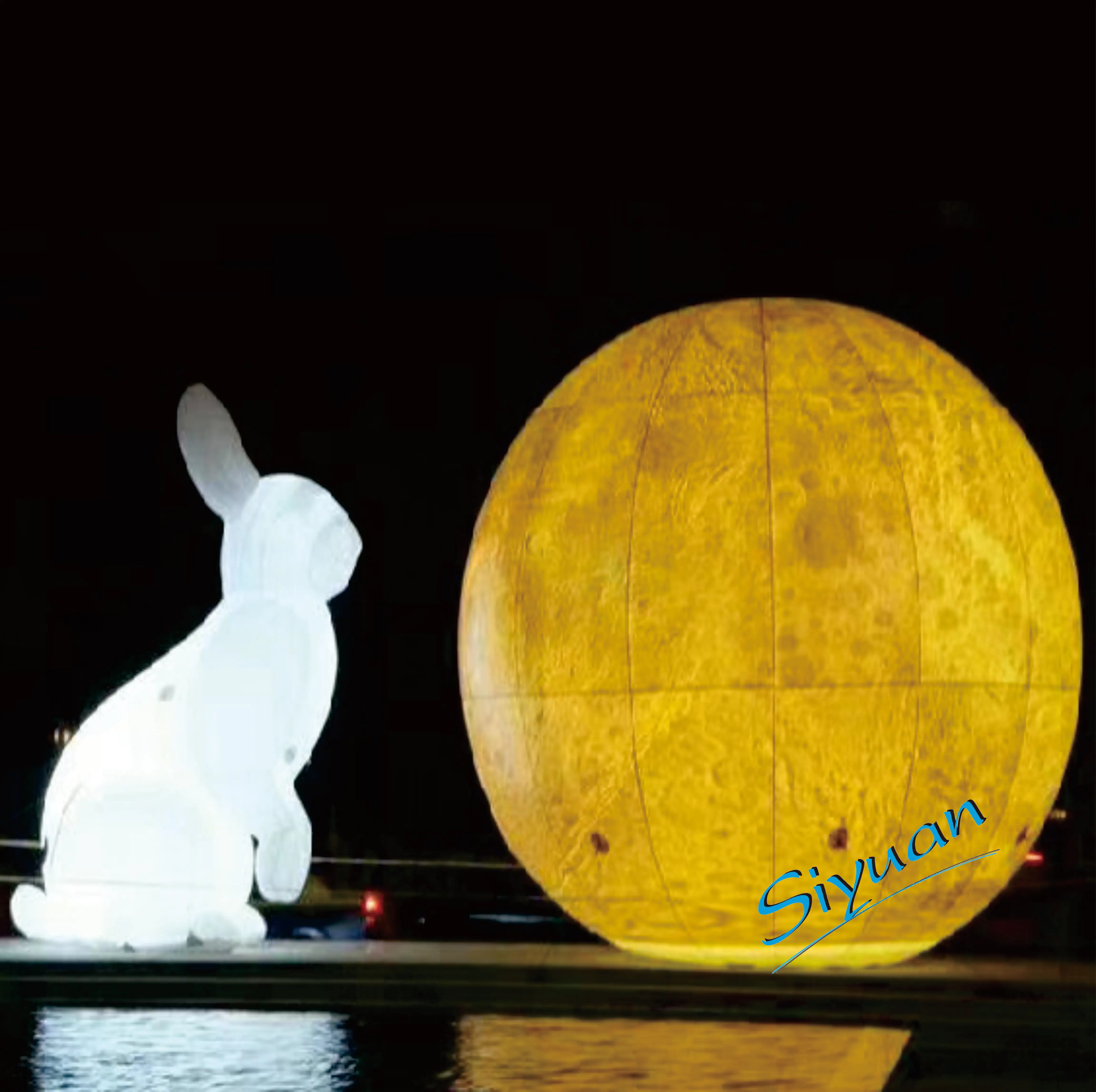 Tổ chức sự kiện thổi lên không khí Ống người đàn ông Inflatable Moon Led Cơ thể phù hợp với quảng cáo inflatables