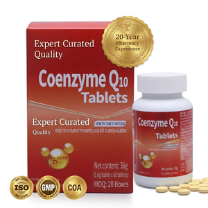 Comprimés de CoQ10 en vrac Jubaihe B2B, formule à 7,2 % |   Enrichi en vitamine <span class=keywords><strong>E</strong></span> |   Expédition immédiate, faible MOQ, 20 boîtes |   Complément alimentaire pour le soutien énergétique du cœur - Product Image 1