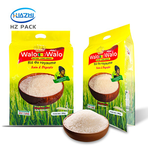 Sacs <span class=keywords><strong>d</strong></span>'emballage personnalisés OEM en plastique à soufflet latéral de qualité alimentaire, sous vide, pour riz, céréales, riz blanc, riz long, riz jasmin, riz basmati, 1kg, 2kg, <span class=keywords><strong>5kg</strong></span>, 10kg - Product Image 2