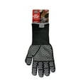 DB Expert Black Silicone Dotted BBQ Gloves Heat Resistant One Size Fits Most for Safe <b>Outdoor</b> Cooking Box Including BBQ Tools - Product Image 3