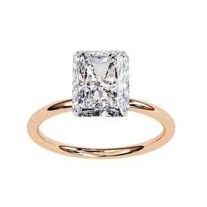 Anillo de Diamantes en Oro Rosa de Moda para Mujer, Diseño Moderno, Clásico y Elegante, Joyería para Uso Diario, Acabado Brillante, Estilo Regalo - Product Image 2