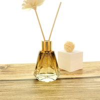 Bouteille de parfum en verre de 50 ml prête à être expédiée, flacon de parfum, diffuseur de parfum, mini diffuseur en verre avec bouchon à vis