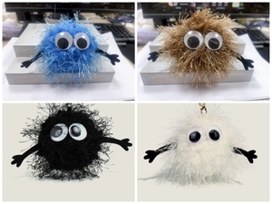 Nuevo Llavero de Peluche de Monstruos de Dibujos Animados de <span class=keywords><strong>Netflix</strong></span>, Lindos Peluches de Algodón de 10cm: Nutria, Conejo, Patito, Pompón, Algodón PP Antiestrés - Product Image 2
