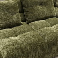 Sofa Modular Ruang Tamu VONLIVA Harga Pabrik Desain Italia Bingkai Kayu Cloud Couch Dapat Disesuaikan untuk Ruang Tamu terlaris