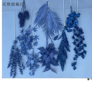 Fleurs artificielles en plastique bleu brume marine 30cm-100cm pour décorations de plafond de mariage - Product Image 2