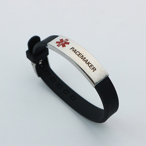 Gelang tali silikon medis kustom desain lengkungan terguncang dapat disesuaikan untuk tipe 1 Tipe <span class=keywords><strong>2</strong></span> jimat Fashion bebas <span class=keywords><strong>diabetes</strong></span> - Product Image 4