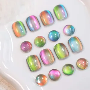 Wholesale High Quality Magnetic Nail Gel Double Light Effect Flashy Cat Eye Gel Nail Polish