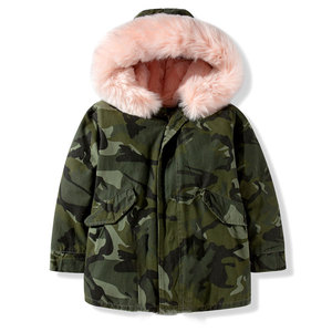 Vêtements d'hiver épais camouflage pour enfants, veste rembourrée en coton pour filles, vêtements pour enfants OEM/ODM - Product Image 2