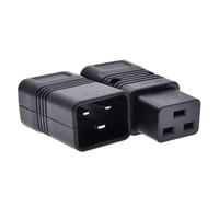 Prise PDU/UPS standard IEC320 C19 C20 16A 250V AC, connecteur de câble d'alimentation électrique, prise amovible, adaptateur de prise femelle et mâle