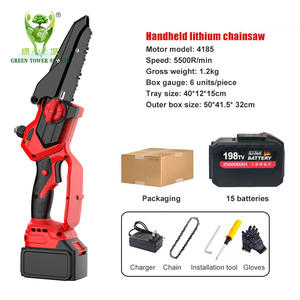 <span class=keywords><strong>เลื่อย</strong></span>โซ่ไร้<span class=keywords><strong>สาย</strong></span>ขนาดเล็ก 8 นิ้ว แบบมือถือ ใช้พลังงาน<span class=keywords><strong>ไฟฟ้า</strong></span> สำหรับตัดแต่งกิ่งไม้ ตัดไม้ งานสวน และงานสนาม - Product Image 5