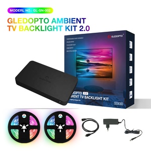 Gledopto – bande Led Usb Tuya Dream Rgbic bande Led <span class=keywords><strong>HDMI</strong></span> moniteur <span class=keywords><strong>Sync</strong></span> <span class=keywords><strong>Box</strong></span> Kits d'éclairage synchronisation PVC DC 12V 80 RGB 2A Max - Product Image 3