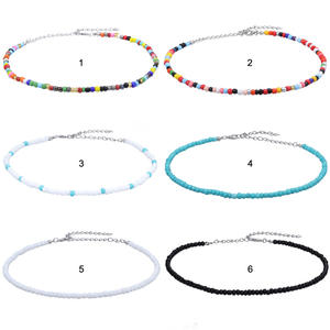 Nouveau <span class=keywords><strong>bracelet</strong></span> de cheville perlé fait à la main <span class=keywords><strong>Bracelet</strong></span> coloré réglable sur <span class=keywords><strong>pied</strong></span> bijoux à la mode pour femmes hommes cadeau perle pierre principale - Product Image 4