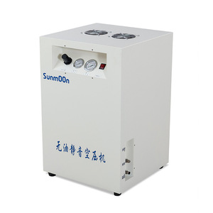 Sm Box Type Oil Free <b>Air</b> Compressor 32L Dual Unit For Dental Lab Use - Product Image 1