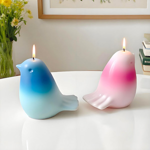 Moule en silicone DIY pour bougies et ornements, motif petit oiseau mignon et gâteau, style INS, pour aromathérapie - Product Image 3