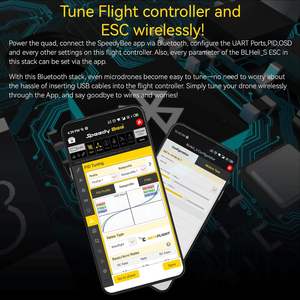 SpeedyBee F405 Mini Stack BLS 35A 4 en 1 ESC para Bluetooth FC Wireless Tuning 3-6S Flight Stack Compatible con Drones al aire libre - Product Image 6