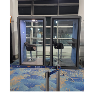 Cabina de Oficina Modular Insonorizada Nexo Pod de PVT, la Más Vendida, para Llamadas Privadas, Reuniones y Trabajo Concentrado, Disponible para la Venta - Product Image 4