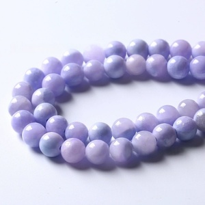 Fantasía persa <span class=keywords><strong>Jade</strong></span> cuentas dispersas 6-10mm lavanda piedra colgante pareja pulsera collar tejido Material joyería Accesorios - Product Image 5